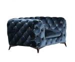 Modern Luxurious Chesterfield Velvet Sofa Couch With Metal Legs