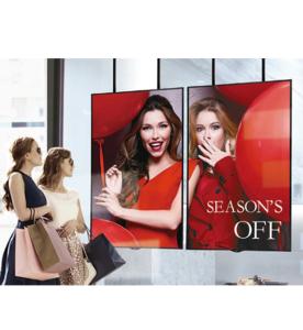 China 55 Inch Window Lcd Display Touch Screen Shop Storefront Window Display factory