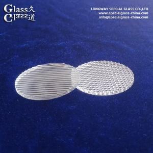 China Durable Borosilicate Glass Spread Lens For Industrial Lighting Fixtures factory