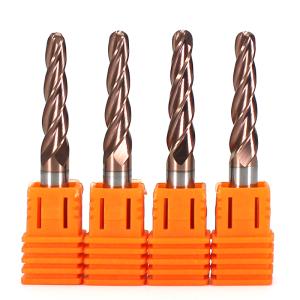 High Quality Customizable Carbide 4Flute 6mm R 1.0 CNC Engraving Bit for