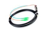 4 Core SC Fiber Optic Pigtail Cables Rodent Resistant Waterproof With Black