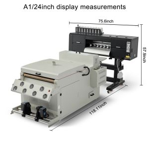 450 A1 24inch 9 Colors DTF Transfer Fluorescent 60cm 3 Heads I3200 Inkjet