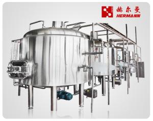 China 7000L Large Scale Brewery Equipment With Stainless Steel Integrated Work Platform factory