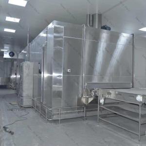 China High Accuracy Quick Freezing Tunnel 1000kg/h Customized Dimension factory