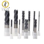 4 Flute HRC58 Carbide Flat End Mill For Metal Machining