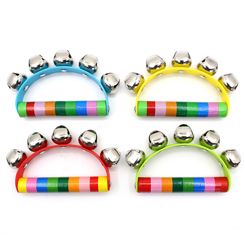 Musical Wooden Rattle Montessori For Baby Crib Toys Baby Educational