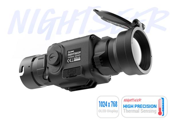 Outdoor Hunting Compact Thermal Clip On , Lightweight 1024*768 OLED Heat Thermal
