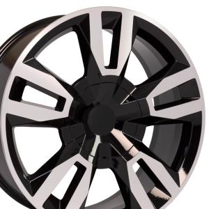 China 2020 Gloss Black Chevy Suburban RST Chevrolet Replica Wheels 22 Inch 6x5.5 +24 factory