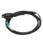 Outdoor Armored Fiber Optic Cable / With IP67 ODVA Waterproof Connector
