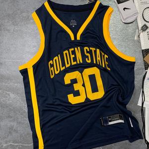China 30 NBA Curry Black Basketball Jersey 100% Polyester factory