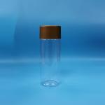 Clear PET Plastic Cookies Candy Baby Food Tall Cylinder Round Food Jars Screw