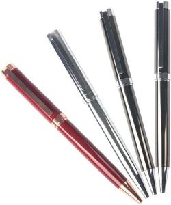 China High Quality Twist Silver Metal Corporate Executive Ball Pen Set factory
