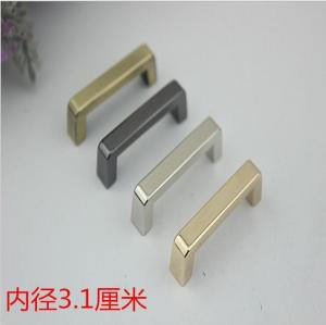 China Bag accessories nickel color 31 mm zinc alloy metal arch bridge with hanging plating factory