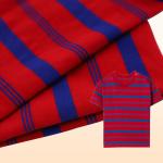 Yarn Dyed Striped Cotton Fabric Eco-Friendly 32S 185gsm Soft Surface