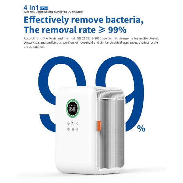 HOMEFISH ABS Smart Portable Desktop Air Purifier With Humidification