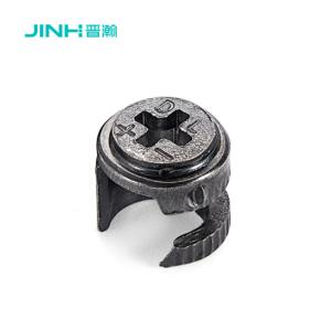 China Black 12mm Cam Connector High Precision Furniture Cam Connector For Flat Pack Furniture factory