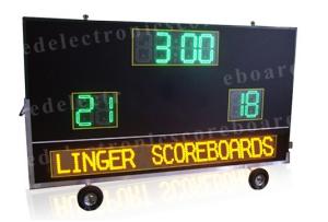 China 2 Teams Wireless Baseball Scoreboard , Portable Digital Scoreboard With Wheels factory