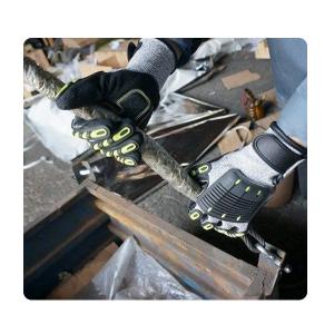 China Carrying Seamless Knit Nitrile Palm Coating Impact Safety Gloves factory