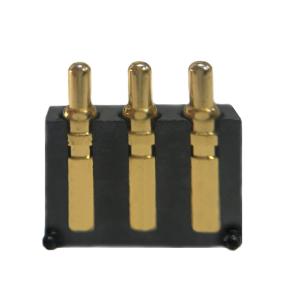 China OEM ODM 3 Pin Pogo Connector , Right Angle Pogo Pin Stainless Steel Wire Spring factory