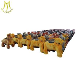 China Hansel plush kids electric moving animal ride on animal for indoor playground factory