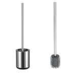 Stainless Steel Anti Finger Print Toilet Brush for Household TPR Bathroom