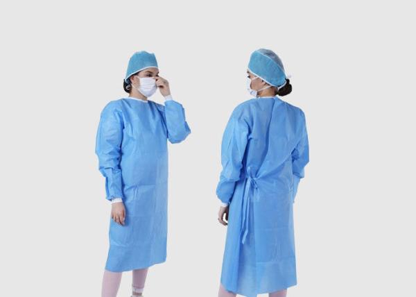 Eco Friendly Disposable Medical Exam Gowns Foldable For Hospital / Chemical