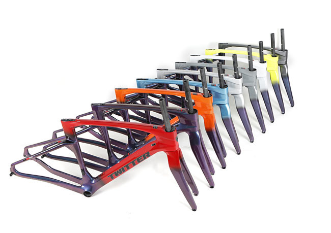 T800 High Modulus Carbon Road Bike Frame 48cm Holographic XL SIZE