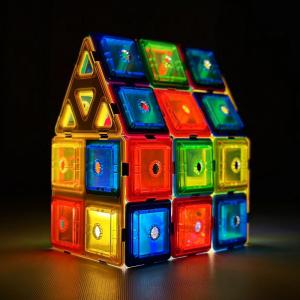 China 3d Magnetic Building Blocks House Shaped OEM Kids Educational Toys Free Sample factory