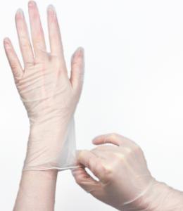 China Transparent Non Slip Dental Disposable Vinyl Hand Gloves factory