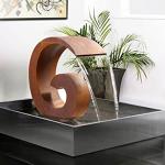 Anti Corrosive Corten Steel Water Feature 200mm Round Water Fountain