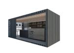 Topshaw Free Design 20ft Shipping Container Prefab Coffee Bar Shop House