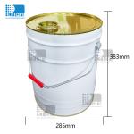 20L Decorating Paint Can Tin Round For Edible Oil / Musterd Oil