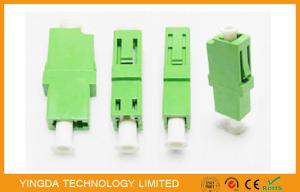 China LC / APC Simplex Green Single Mode Fiber Optic Adapter 1310nm , LC Fiber Coupler factory