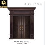 Fireproof Swig Left Aluminum Shop Front Doors Villa Solid Aluminium Front Doors