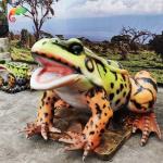 Landscape Decoration Realistic Animatronic Animals Life Size Frog Water