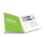 Folder style Promotional Video Brochure With Magnetic Switch , Touch Screen