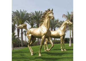 China Modern Garden Decoration Metal Bronze Horse Sculpture , Bronze Horse Statue factory