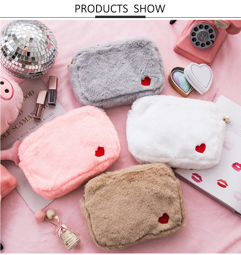 Large Capacity Carry Lipstick Pouch Bag Zipper Beauty Women Bag