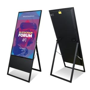 China 55 inch 1000 nits window front LCD display android system with content management software factory