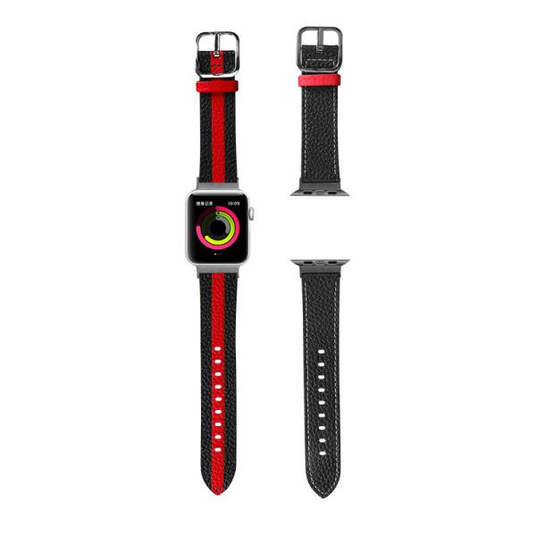 OEM ODM Double Sided Band Leather Watchband for Apple Watch Band 38 40 41 42 44