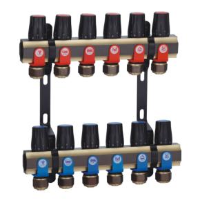 China ISO Water Underfloor Heating Manifold PN10 Underfloor Heating Products factory