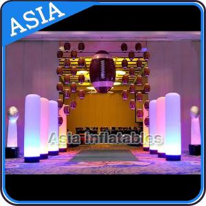 China Inflatable Lighting Cone , LED Light Advertising Arch , Lighting Christmas Cone factory