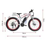 150KG Loading 26 Inch Fat Tire Electric Bike , Ebike Fat Bike 100KM Endurance