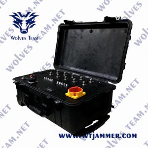China High Power Portable 600W Drone Radio Frequency Jammer factory