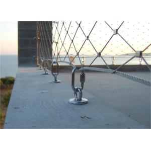 China Durable Stainless Steel Ferrule Mesh , Flexible Stainless Steel Wire Mesh on sale