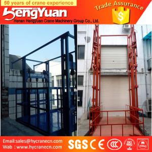 China Chinese economic guide rail chain cargo elevator factory