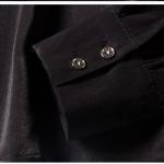 Round collar and long sleeves chiffon shirt for women clothing