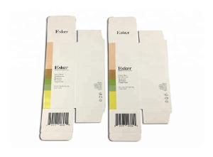China Small Foldable Cosmetic Paper Box Glossing Cardboard Art Paper SGS Certification factory
