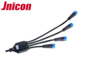 China 16AWG Waterproof Power Connector , Y Branch Male Female Power Connector factory