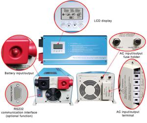 China 10-30A 1kw Power Inverter 48v Solar Inverter With Big LCD Display factory